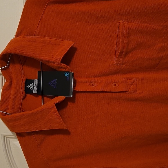 Nike ACG NEW Deadstock Polo - Orange sz Medium - Picture 2 of 11